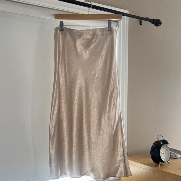 Babaton Dresses & Skirts - Babaton Satin Midi Skirt in Champagne